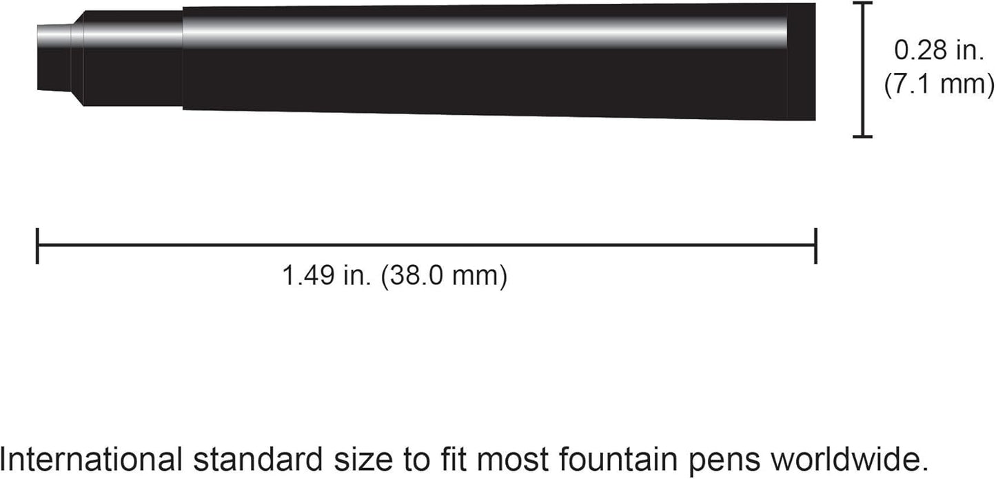 Monteverde Cartridges Cartucho Tinta Black - 6 unidades