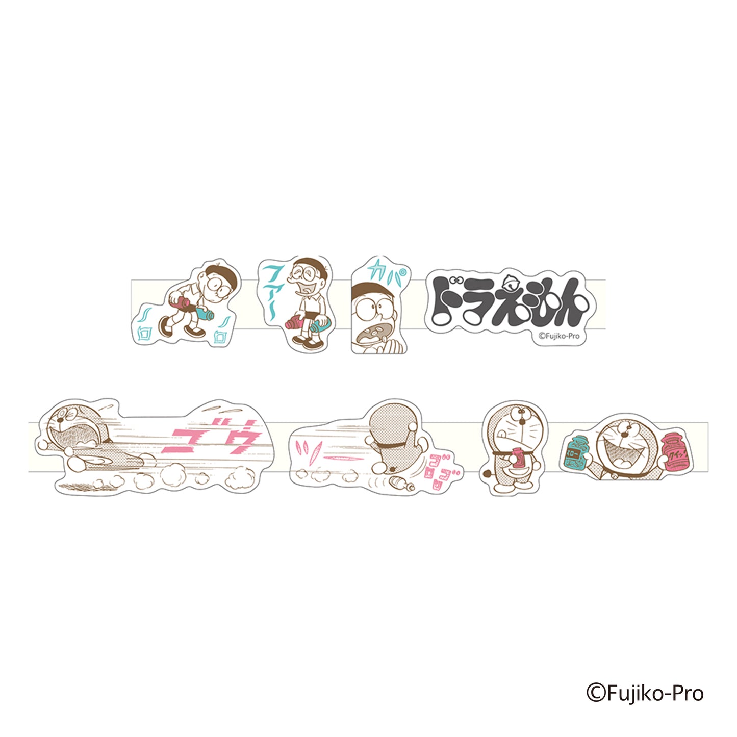 GREEN FLASH - Doraemon Roll Stickers (Pegatinas)