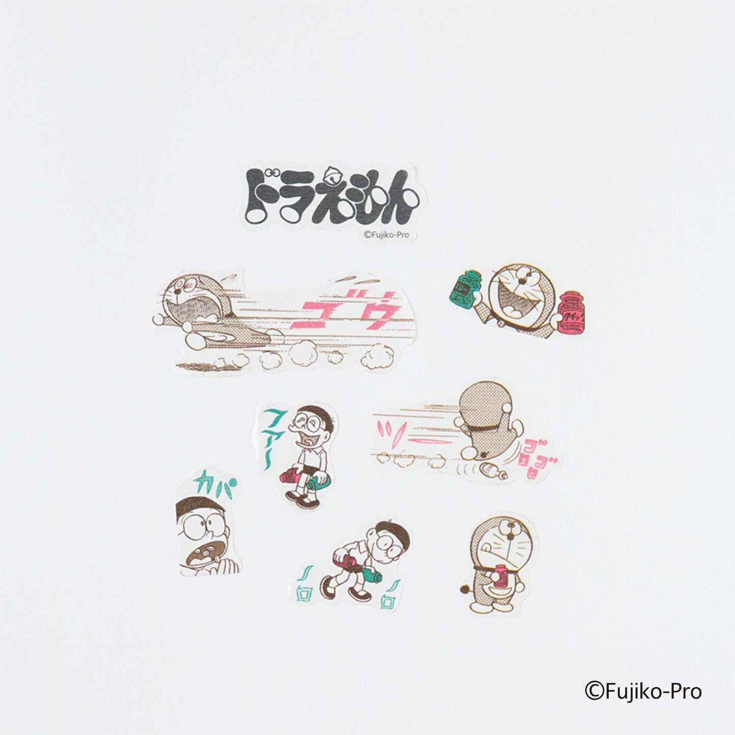 GREEN FLASH - Doraemon Roll Stickers (Pegatinas)
