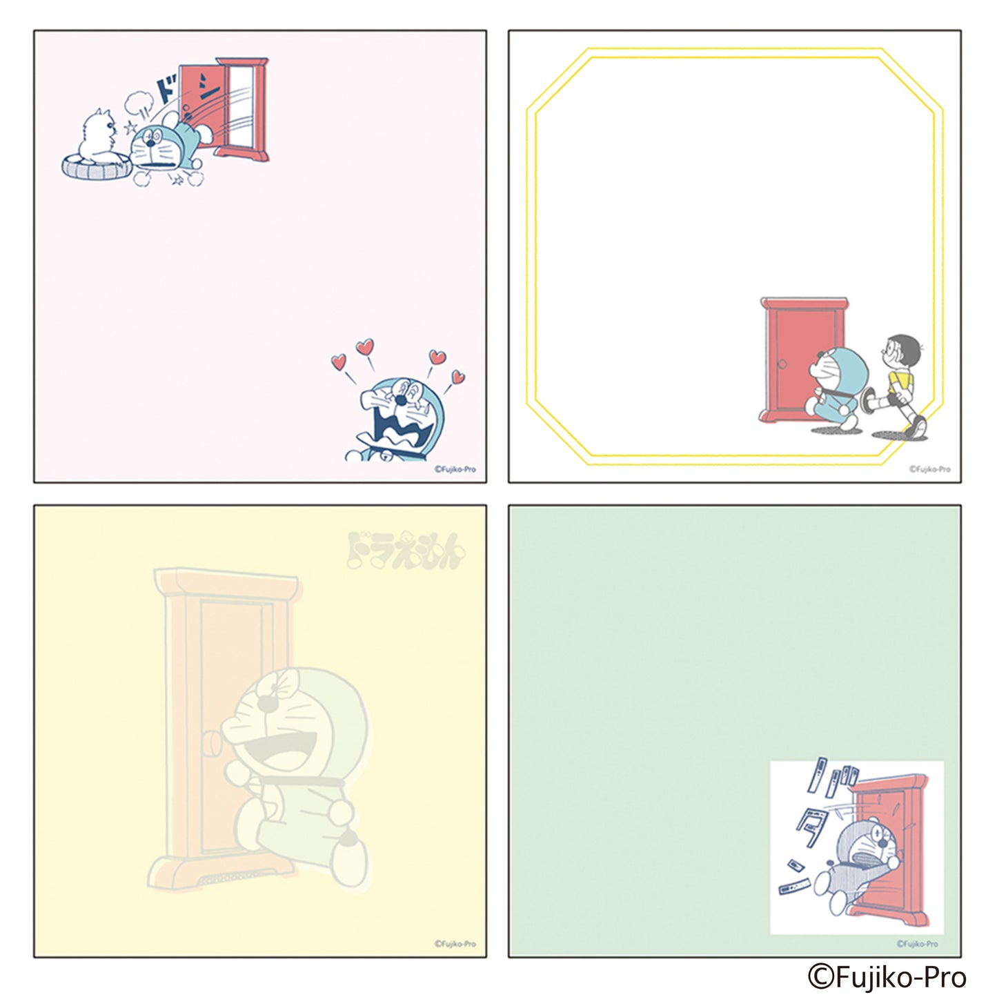 GREEN FLASH - Doraemon Square Memo Pads (Bloc de Notas)