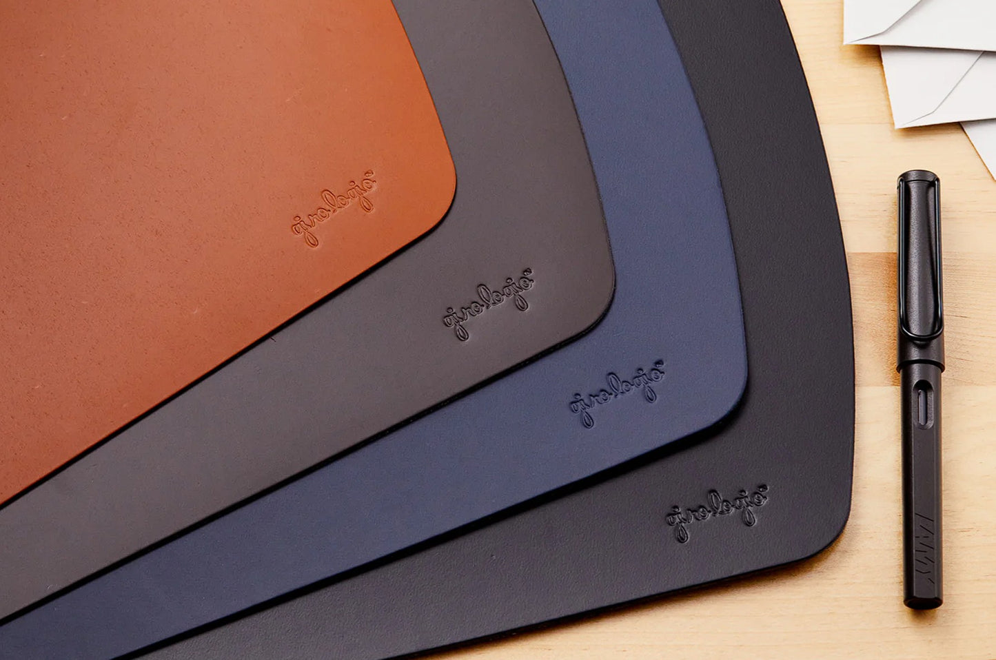 Girologio Writing Mat - Repurposed Leather