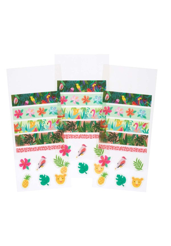 GIRL OF ALL WORK - Washi Stickers - Tropical Scenes