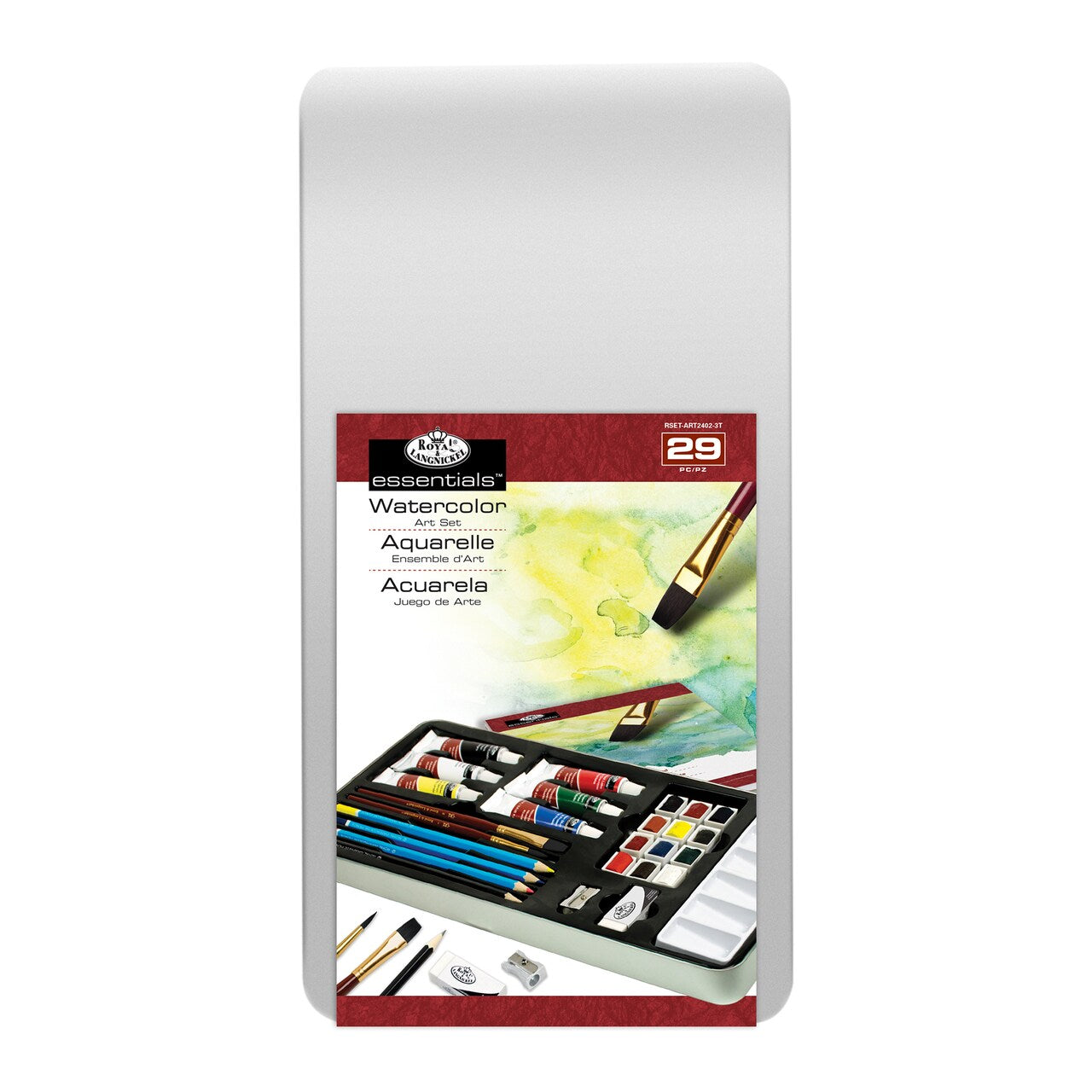 ROYAL BRUSH - Watercolor Painting Art Tin Set (Watercolor Set with Box)
