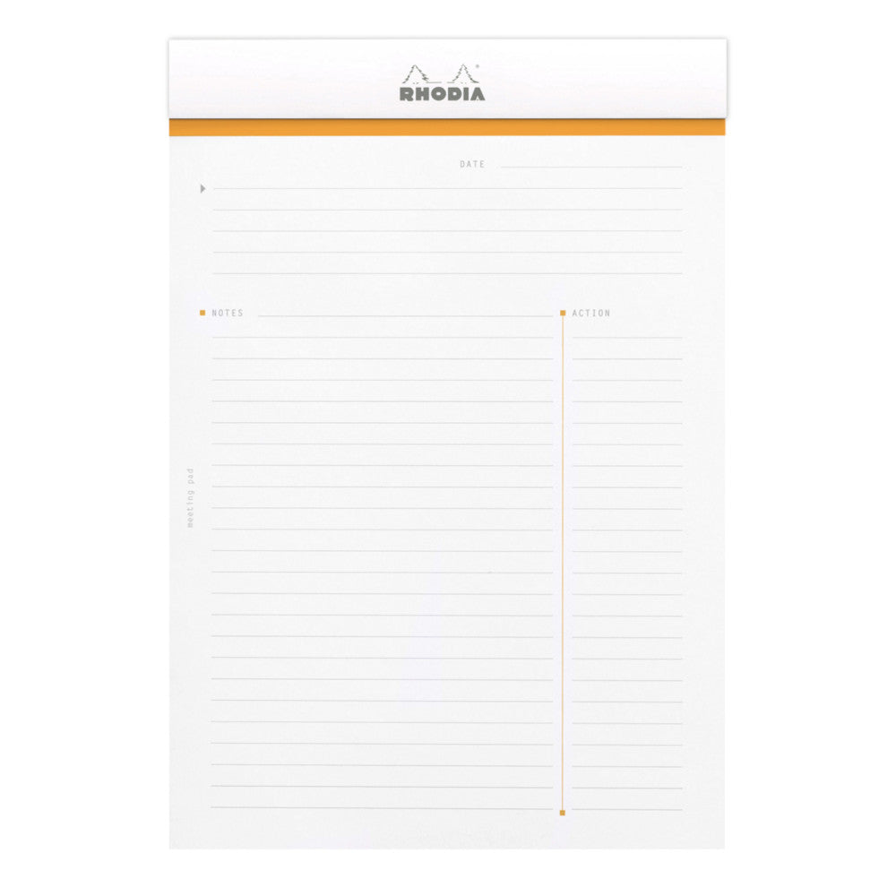 RHODIA - White Meeting Pad - Lined (Libreta para reuniones)