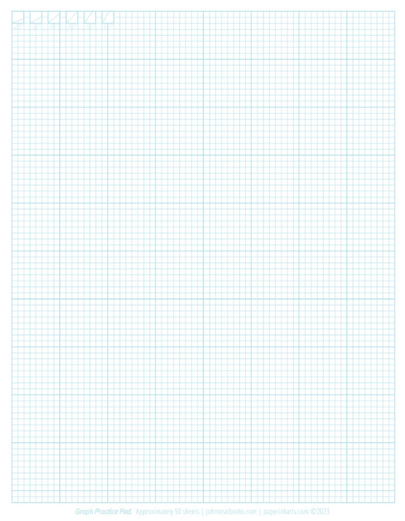 LIBRETA DE PRÁCTICA - Práctica para Caligrafía Gótica (Graph Pad)