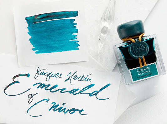 J. Herbin 1670 Anniversary Ink - Émeraude de Chivor - Tinta Boltella 50ml.