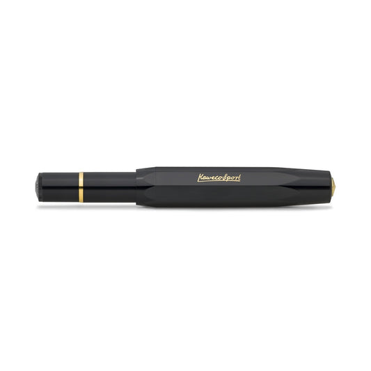 Kaweco PISTON Sport Fountain Pen - Black/Gold