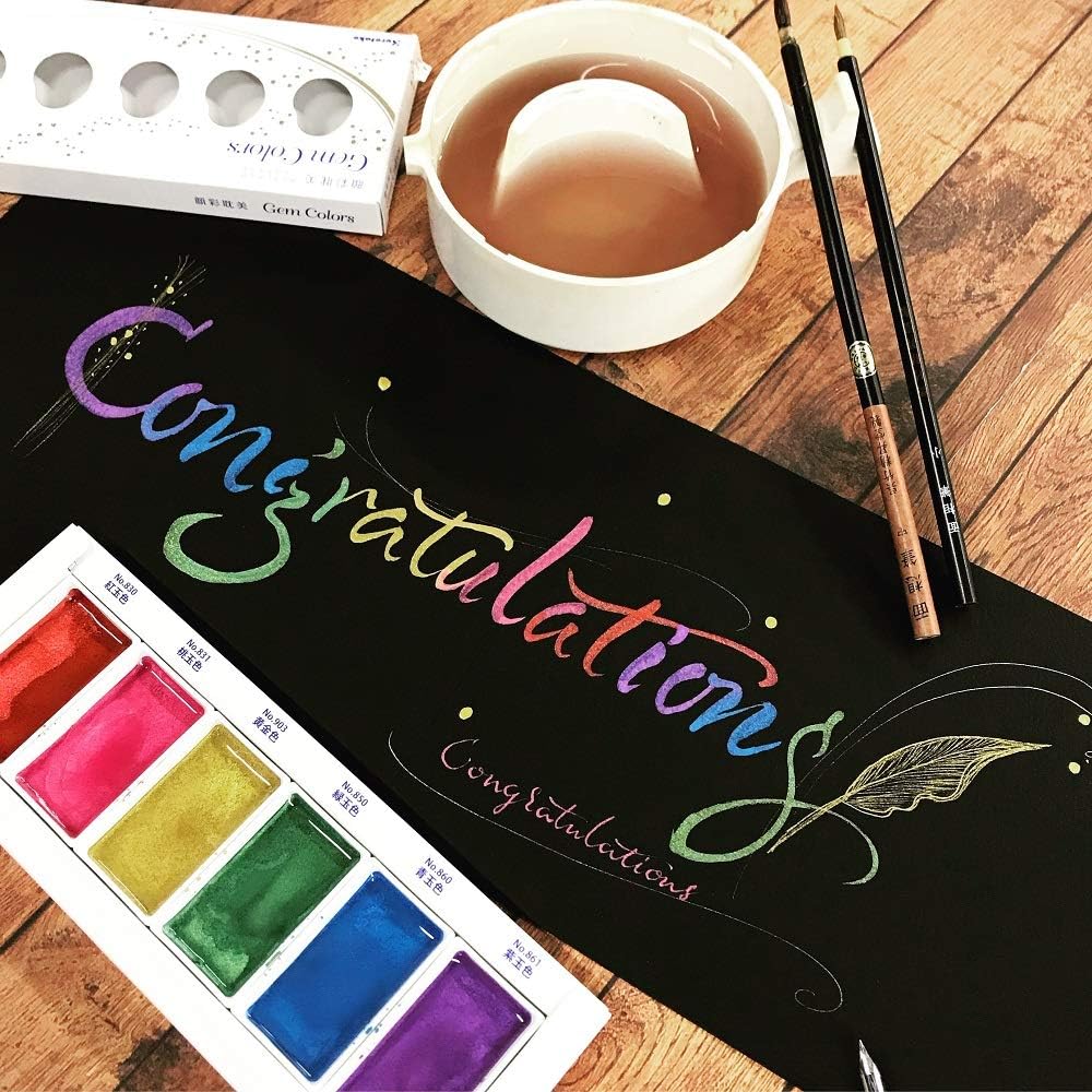 KURETAKE ZIG - Gansai Tambi Metallic Watercolor Sets
