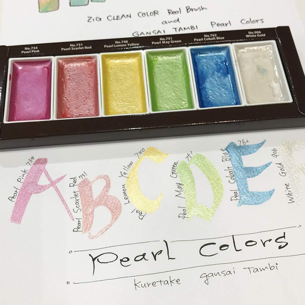 KURETAKE ZIG - Gansai Tambi Metallic Watercolor Sets