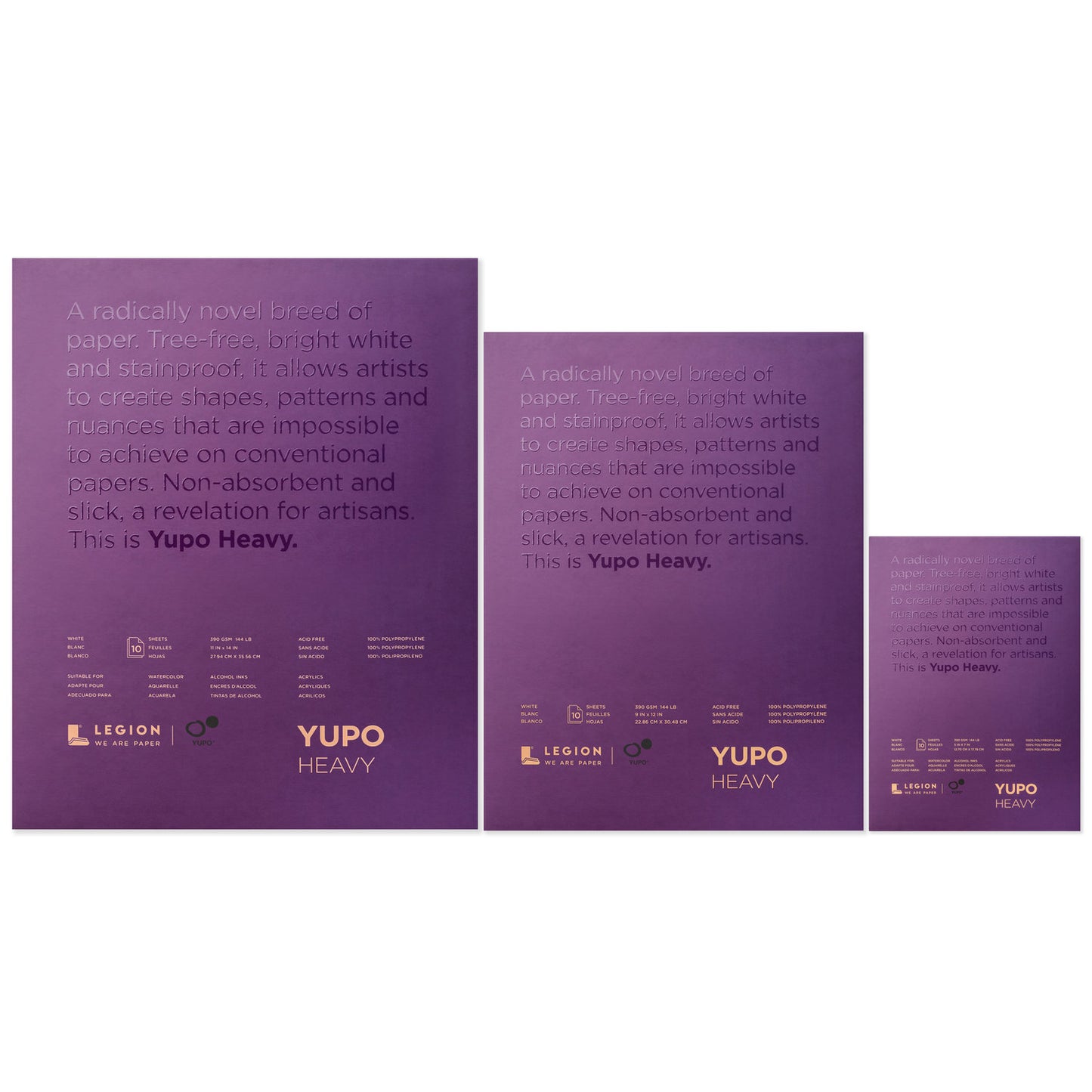 LEGION PAPER - Yupo Heavy Pads (Notebooks with 100% polypropylene paper)