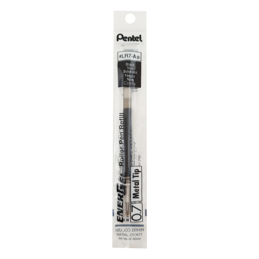 Pentel - EnerGel Repuesto Refill - Punta de Bola - 0.7mm - Negro