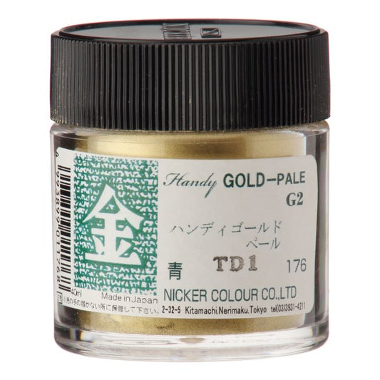 NICKER COLOR - Metallic Powder Poster Color - GOLD PALE - 40ml.