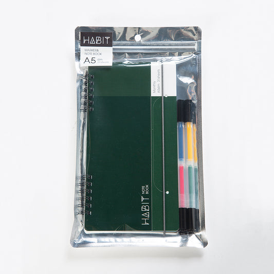 NAKABAYASHI - HABIT Marker & Notebook Sets