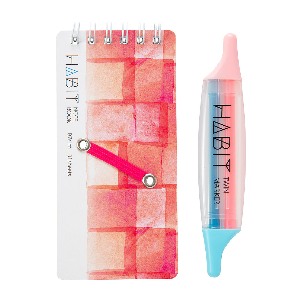 NAKABAYASHI - HABIT Marker & Notebook Sets