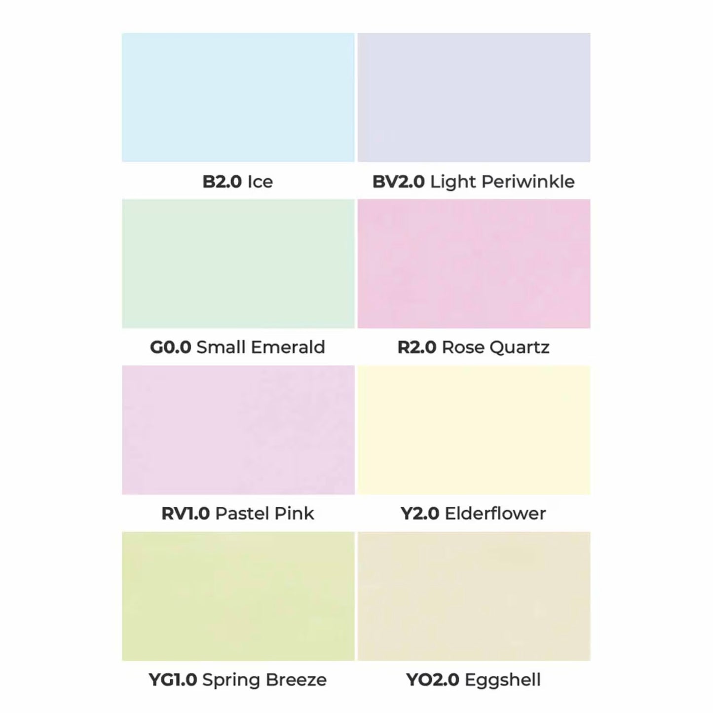 Olo Marker - Brush Pastel - Set 8 unidades