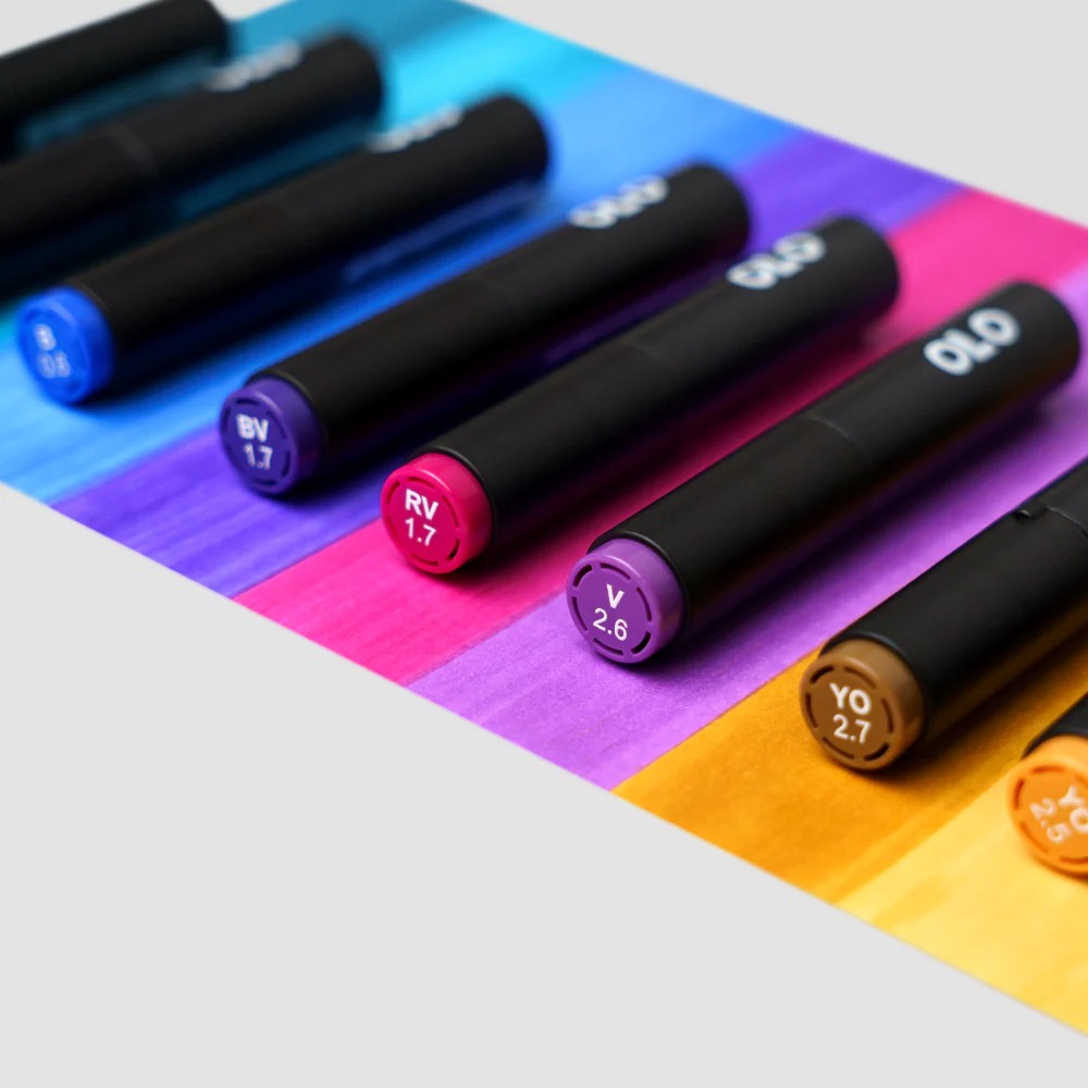 Olo Marker - Brush Rich Set 8 unidades