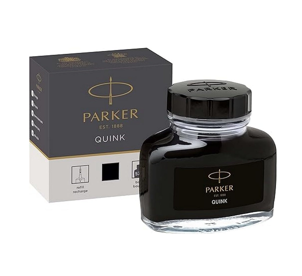 PARKER - Quink Ink Bottle - Black
