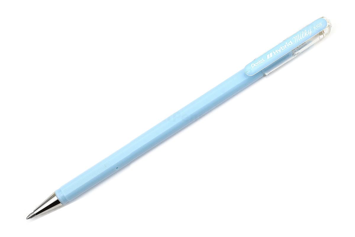 PENTEL - Bolígrafos Hybrid Milky (0.8mm)