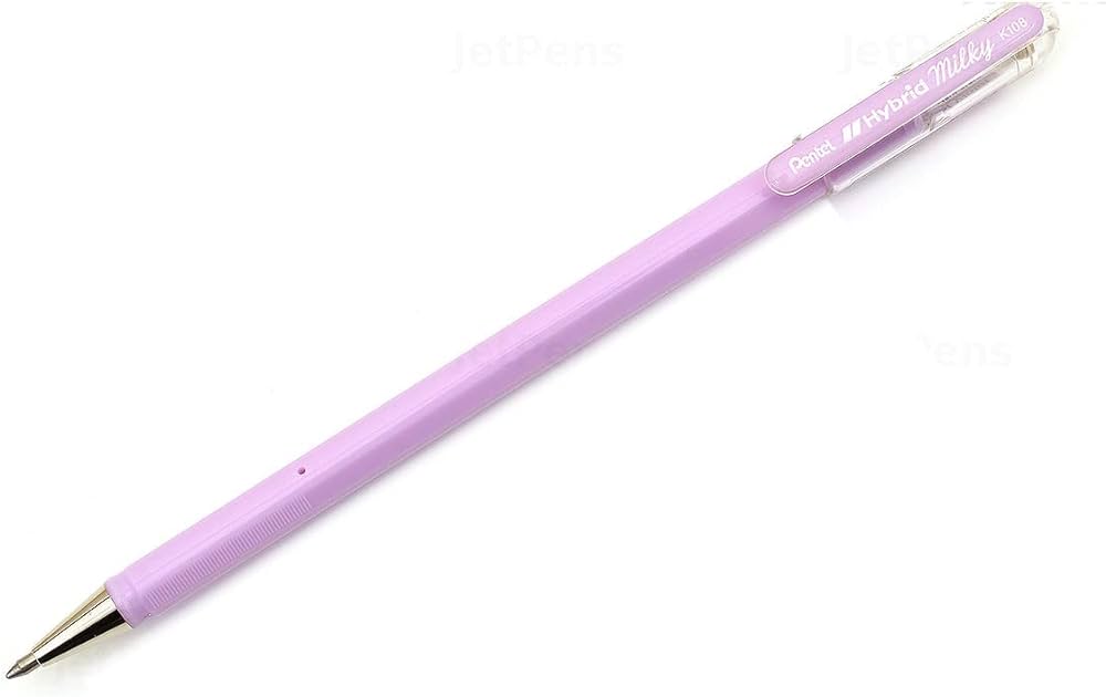 PENTEL - Bolígrafos Hybrid Milky (0.8mm)
