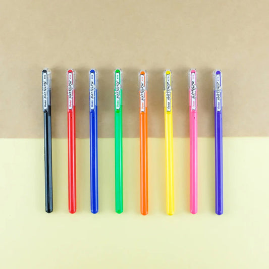 PENTEL - SET de 8 colores Bolígrafos MATTEHOP (1.0mm)