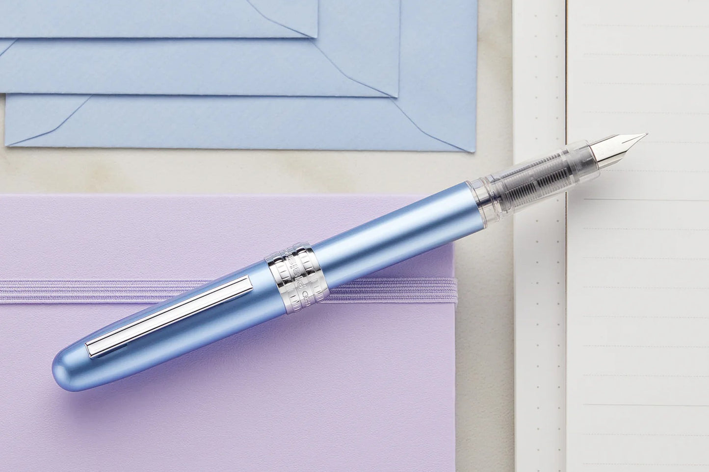 Platinum Plaisir Plumas Estilográficas - Frosty Blue