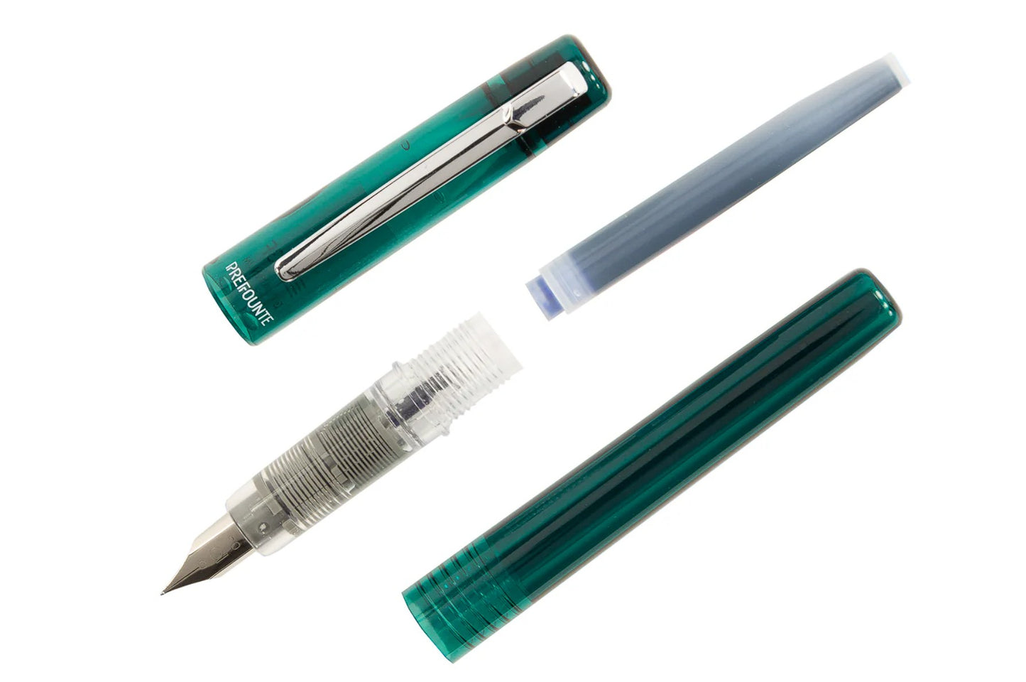 Platinum Prefounte Plumas Estilográficas - Dark Emerald