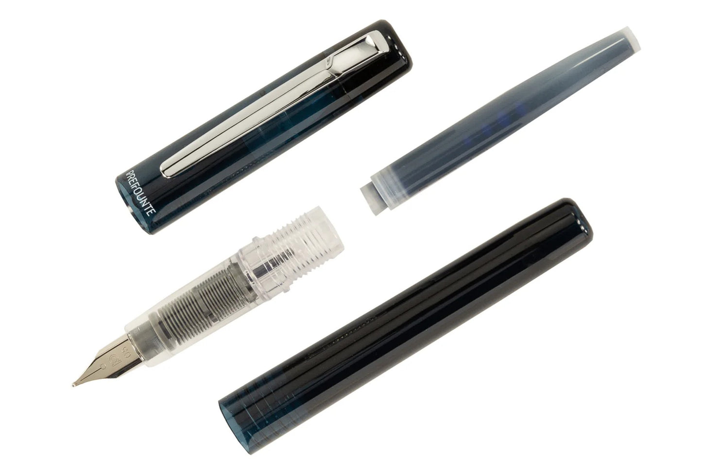 Platinum Prefounte Plumas Estilográficas - Graphite Blue