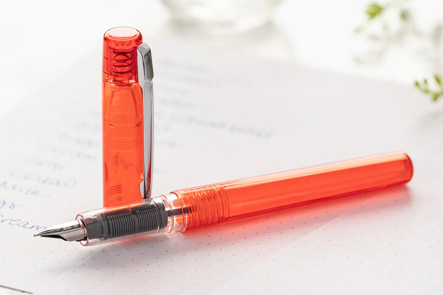 Platinum Prefounte Plumas Estilográficas - Vermillion Orange