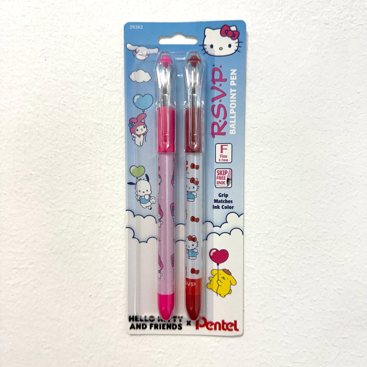 Pentel x Hello Kitty - RSVP Colors Ballpoint Bolígrafos Set de 2