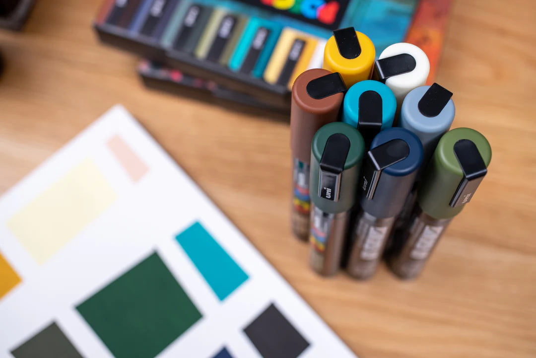 POSCA - Earth Tone Set (8) - PC-5M Punta Media