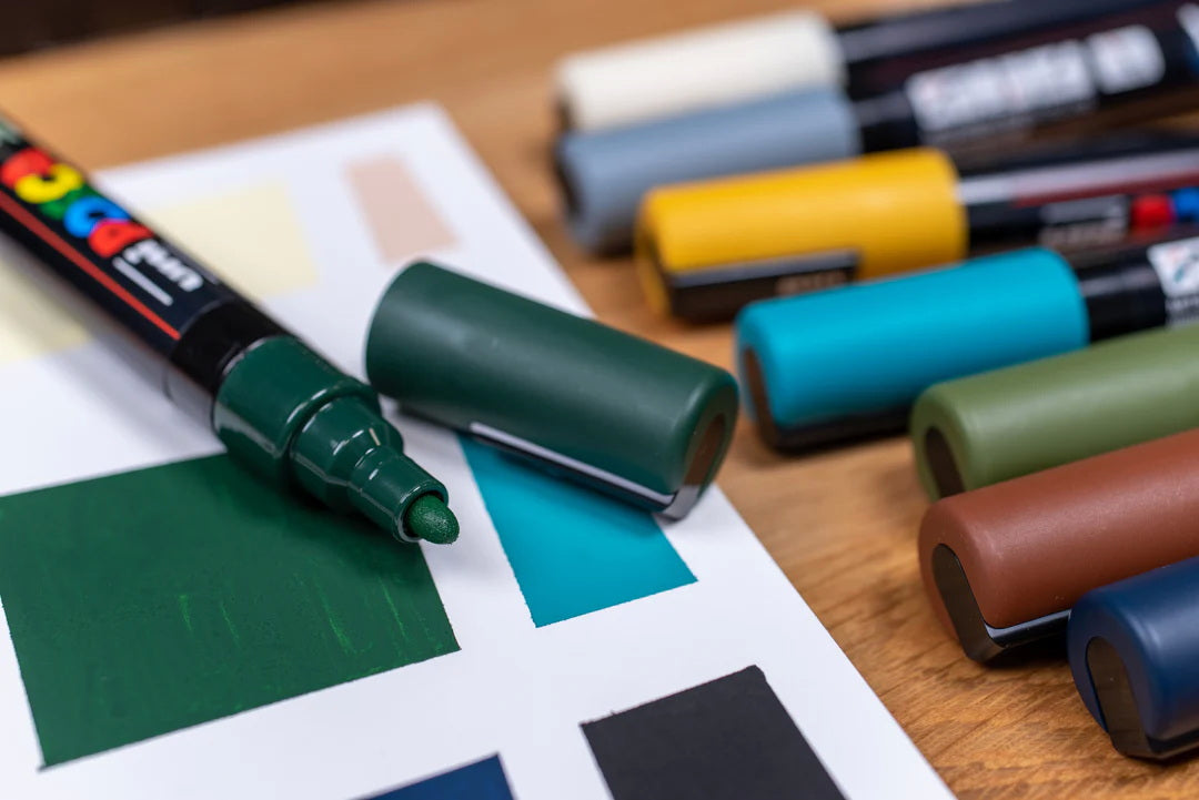 POSCA - Earth Tone Set (8) - PC-5M Punta Media