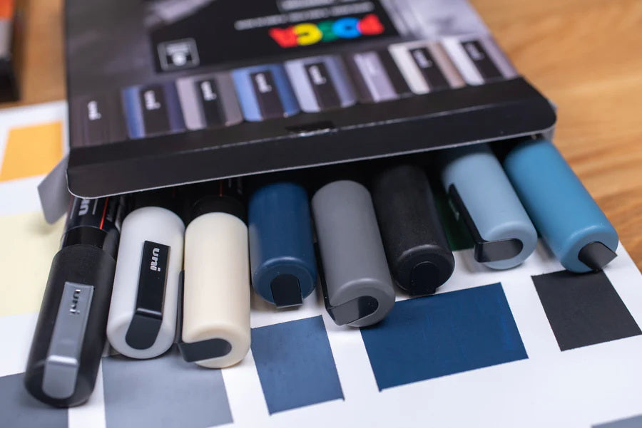 POSCA - Monotone Set (8) - PC-5M Punta Media