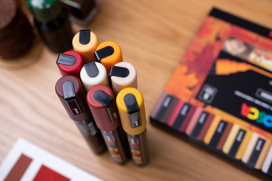 POSCA - Warm Tone Set (8) - PC-5M Medium Tip