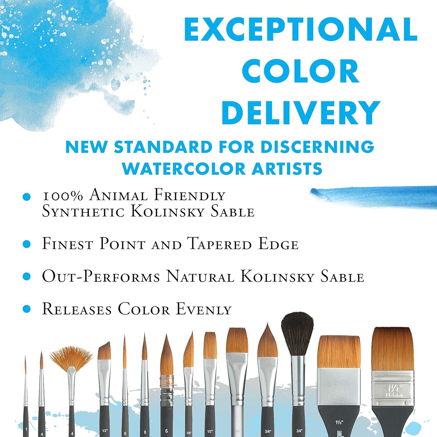 PRINCETON ARTIST BRUSH CO - Aqua Elite - Synthetic Kolinsky. Round 10 (Round 10 Synthetic Kolinsky Brush)