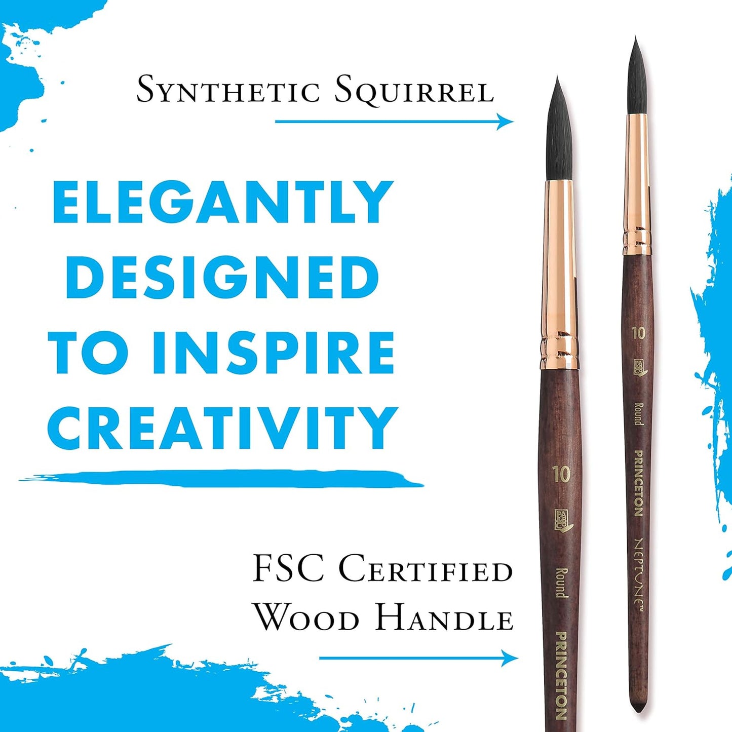 PRINCETON ARTIST BRUSH CO - Neptune - Synthetic Squirrel - Round 10