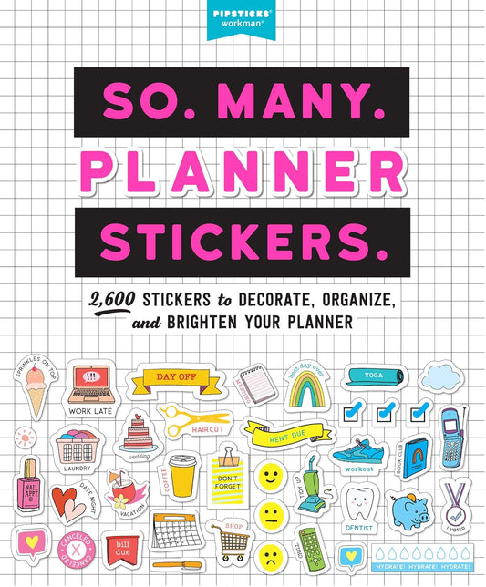 Pipsticks So. Many. Planner Stickers. Book - 2,600 Pegatinas