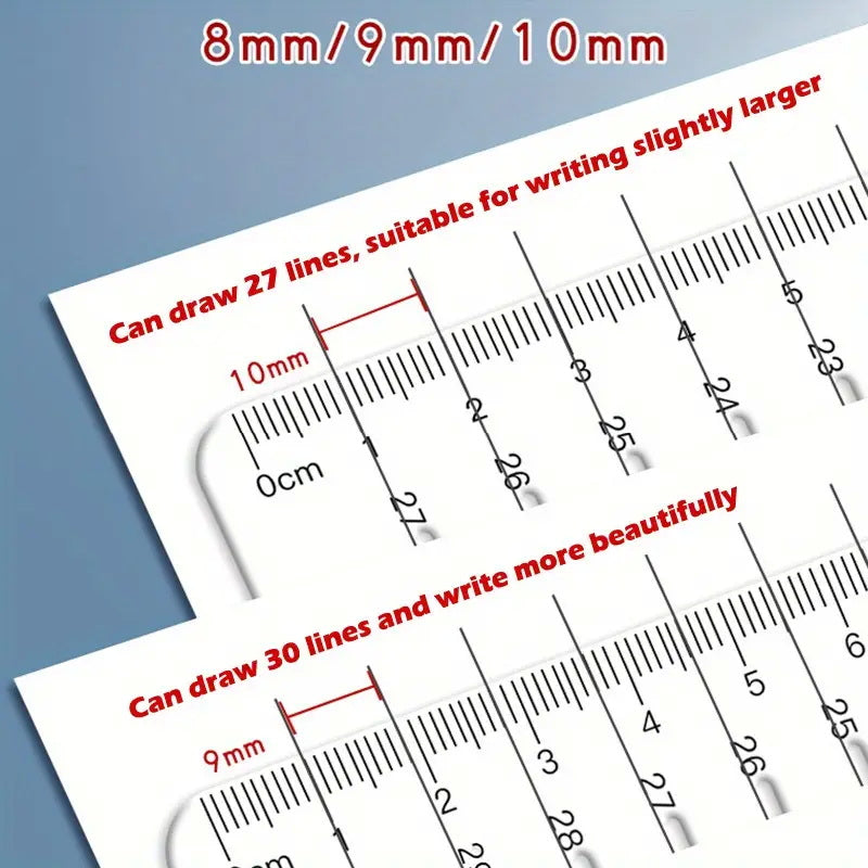 Transparent Template for Calligraphy