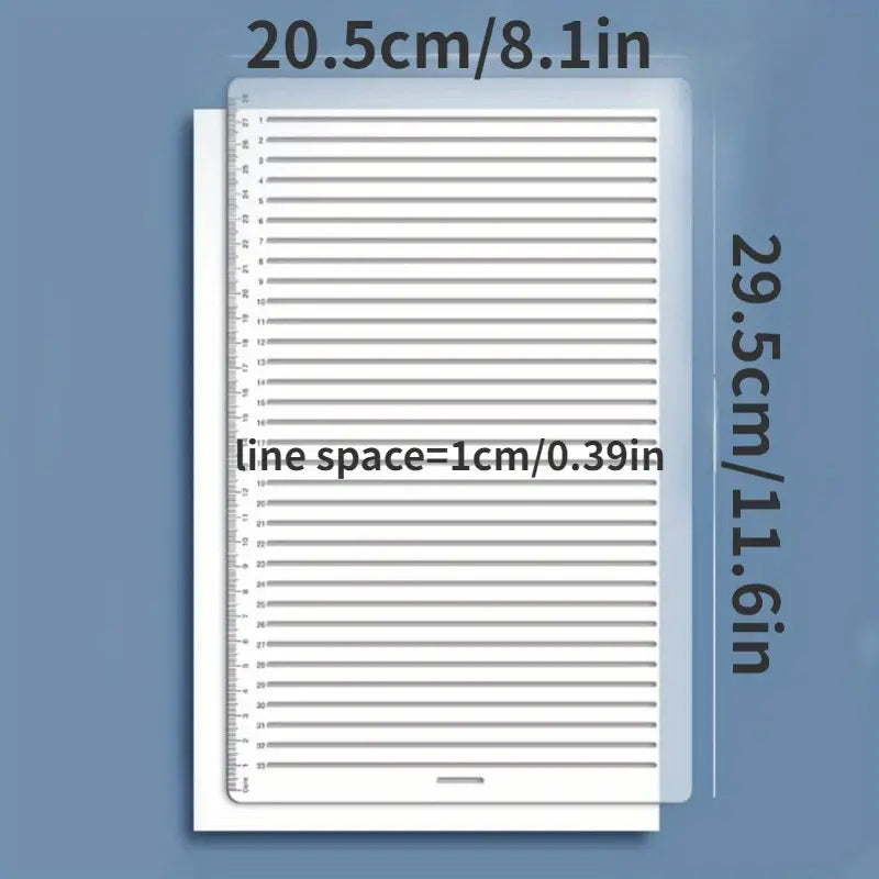 Transparent Template for Calligraphy