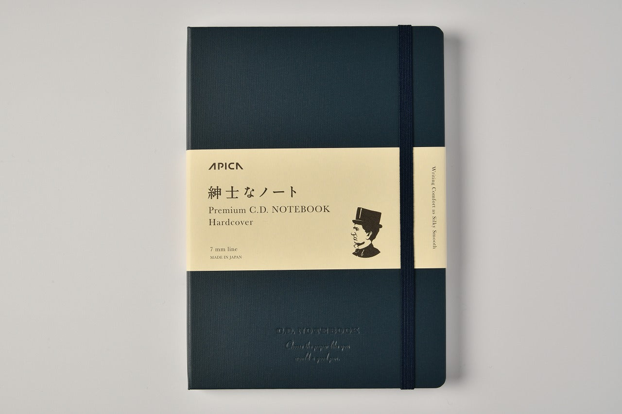 Apica Premium Notebook - Tapa Dura - A5 - Rayas - Navy