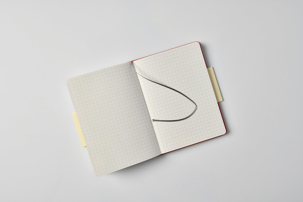 Apica Premium Notebook - Tapa Dura - A6 - Cuadriculado - Red