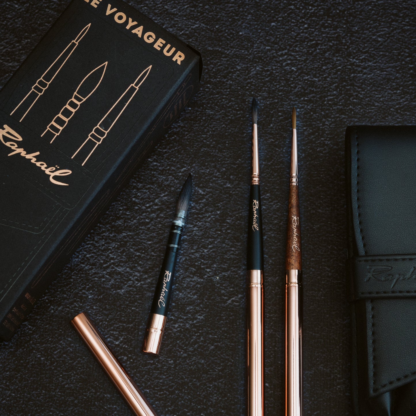 Raphael Le Voyageur 3-Brush Travel Set (Set Viajero de Pinceles)