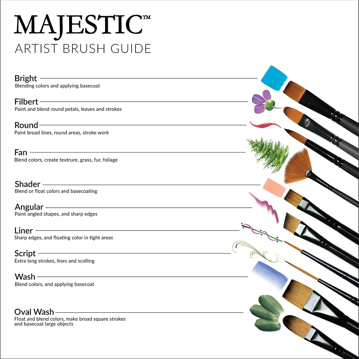 ROYAL BRUSH - Detail Brushes - Set of 11 brushes