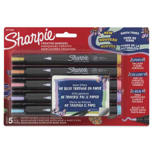 Sharpie Creative Markers Sets (5) - Earth Tones Celestial Skies - Bullet Tip