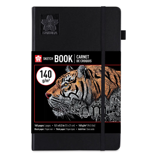 SAKURA - Sketchbook - Hardcover (Tapa Dura) - Hojas Negras