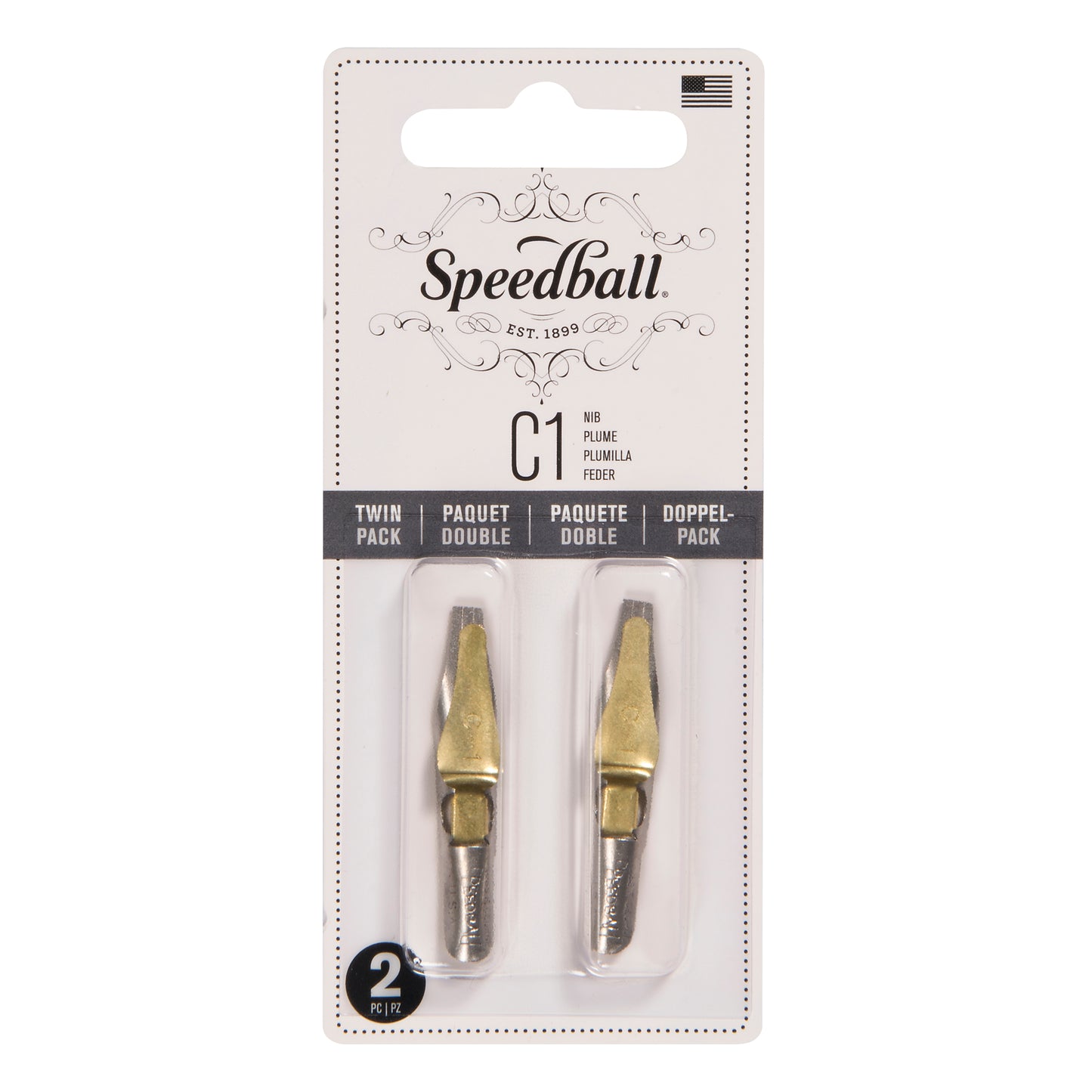 SPEEDBALL - Hunt Serie C - (Plumilla Punta Plana) - Set de 2 unidades