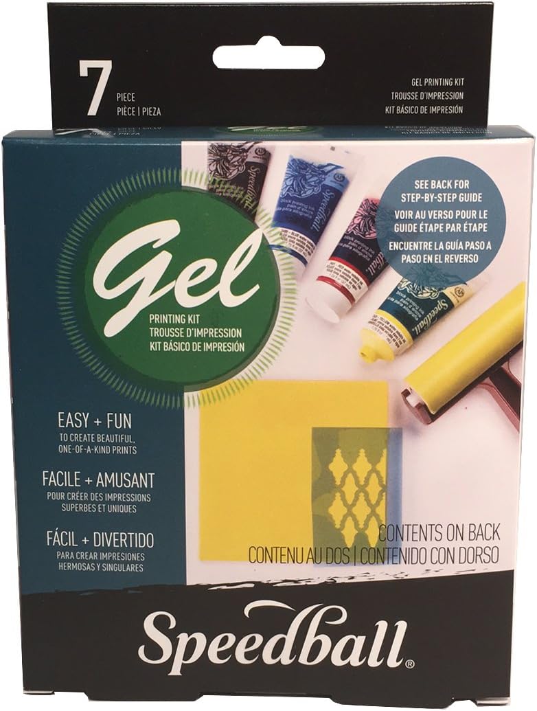 SPEEDBALL -  Gel Printing Starter Kit (Kit de Impresión de Gel)