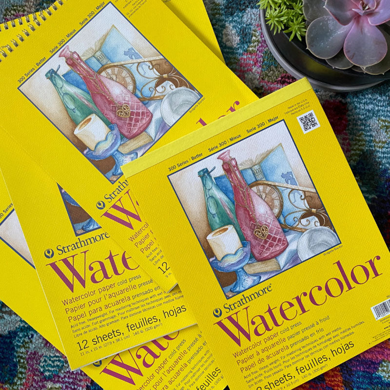 STRATHMORE - Watercolor Paper Pads 300 Series (Libreta de Acuarela 300 GSM)