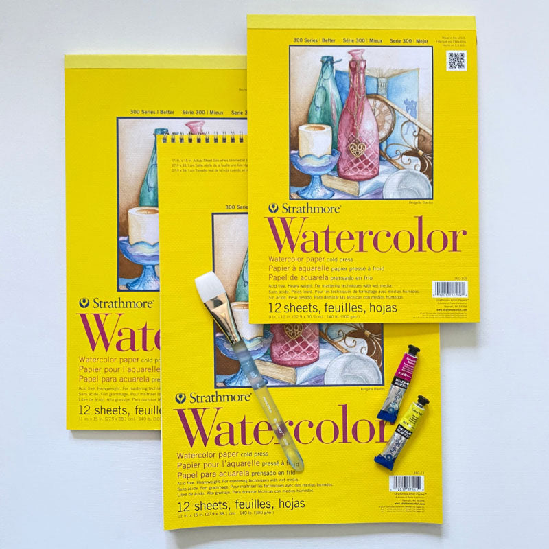 STRATHMORE - Watercolor Paper Pads 300 Series (Libreta de Acuarela 300 GSM)