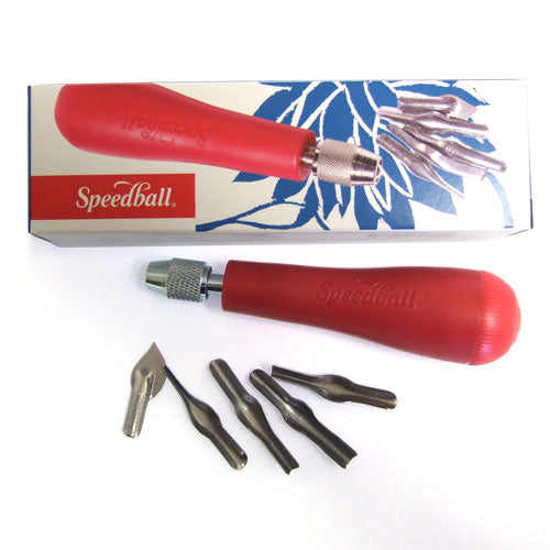 SPEEDBALL - Lino Cutter Assortment No. 1 (Assortment of Gouges for Linoleum or Rubber)
