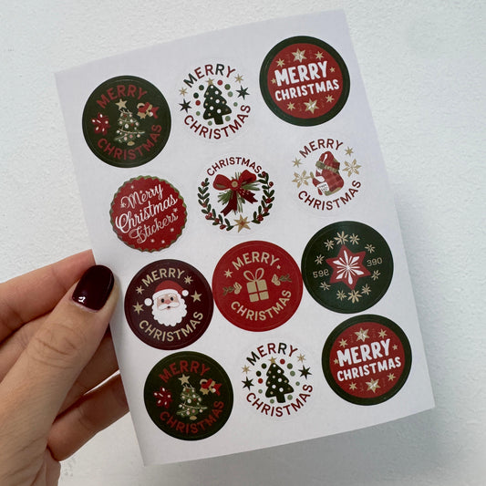 Stickers - Navidad Redondos